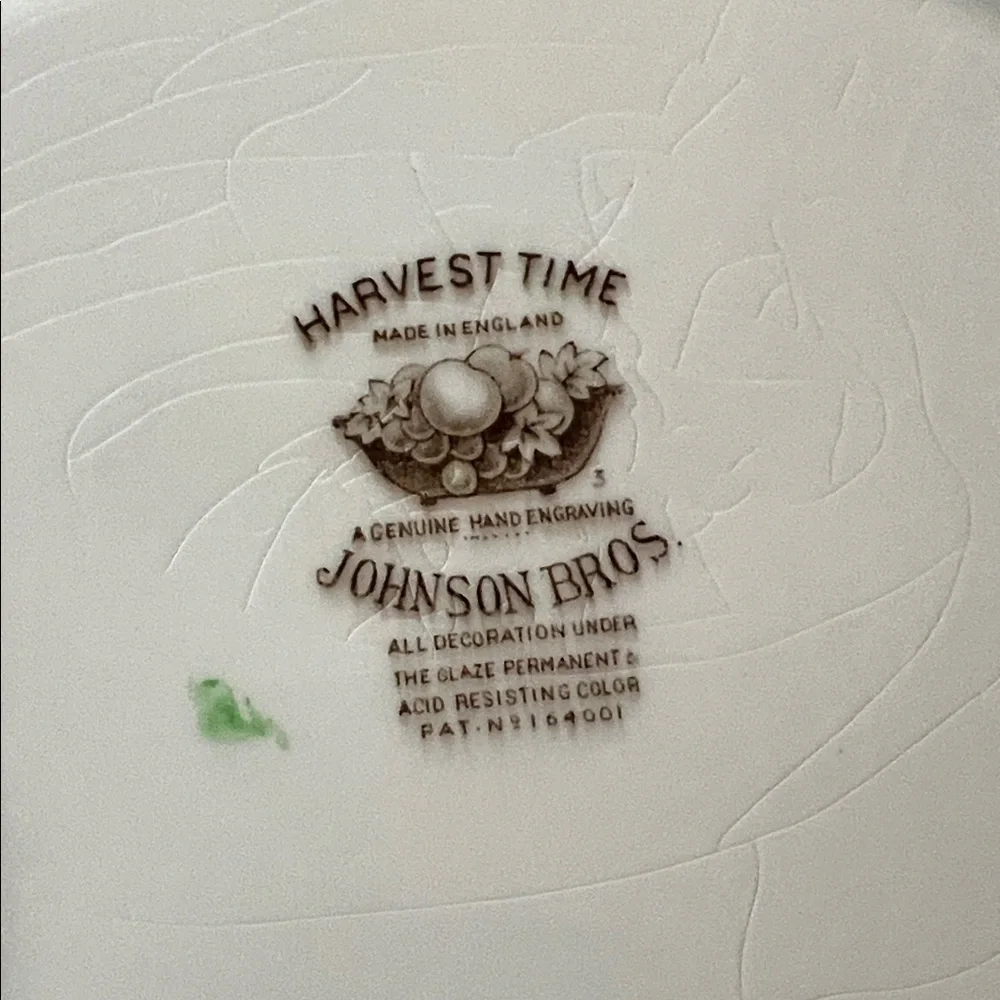 Vintage Johnson Brothers “Harvest Time” Oval Plate Platter 10